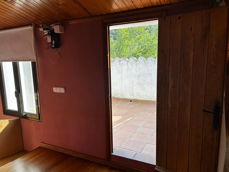 Attic door open to its own private terrace
